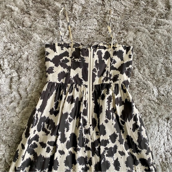 Moda International Black & White Print Dress Size 6 - Picture 7 of 9